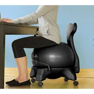 Gaiam Balance Ball Chair with Back Support & Rolling Base Only NO BALL